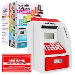 Bankomat skarbonka dla dzieci 3+ czerwony - Sklep Gebe