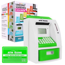 Bankomat skarbonka dla dzieci 3+ zielony Interaktywne funkcje - Sklep Gebe