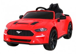 Autko Mustang GT na akumulator dla dzieci Czerwony