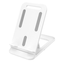 Podstawka stojak na telefon tablet uniwersalny rozkładany biała