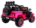 Autko na akumulator dla dzieci Terenowe Full Time 4WD Różowy + Napęd 4x4