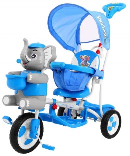 3-kołowy Rowerek dla dzieci Słonik Niebieski  - Sklep Gebe