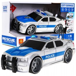 Interaktywny radiowóz dla dzieci 3+ Model auta policyjnego 1:16  - Sklep Gebe