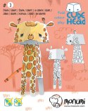 Żyrafa kolorowanka-składanka 3D dla dzieci