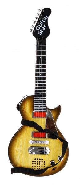 Elektryczna Gitara dla dzieci 3+ imitacja drewna  - Sklep Gebe