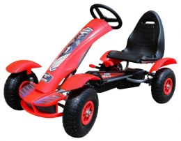 Gokart na pedały Racing XL dla dzieci 3+ Czerwony - Sklep Gebe