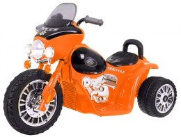 Motorek Chopper na akumulator dla dzieci Pomarańczowy + 3 koła - Sklep Gebe