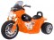 Motorek Chopper na akumulator dla dzieci Pomarańczowy + 3 koła + Dźwięki + Światła LED