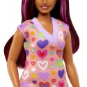 Barbie Fashionistas lalka w serduszkowej sukience Mattel