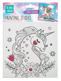 Zestaw do malowania Canvas Unicorn Kwiaty Stnux