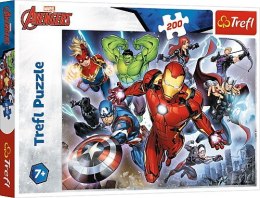 Puzzle 200 elementów Waleczni Avengersi Trefl