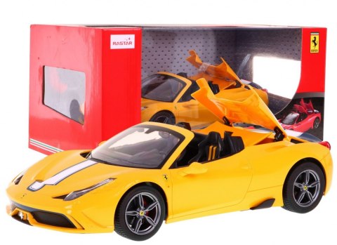 Autko R/C Ferrari 458 Speciale A Żółty 1:14 RASTAR - Sklep Gebe