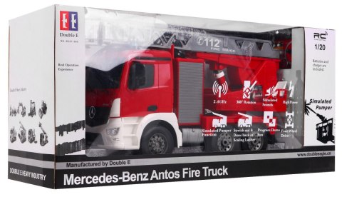 Autko R/C Mercedes-Benz Antos 2.4G Straż Pożarna 1:20 Double E