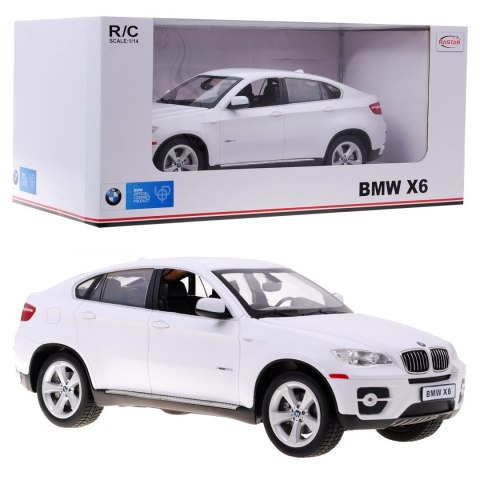 BMW X6 białe RASTAR model 1:14 Zdalnie sterowane Auto SUV + pilot 2,4 GHz