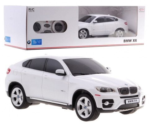 BMW X6 białe RASTAR model 1:24 Zdalnie sterowane Auto SUV + pilot