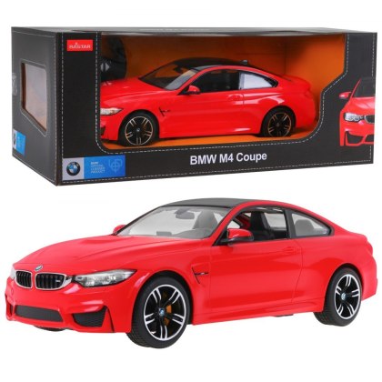 BMW M4 Coupe czerwony RASTAR model 1:14 Zdalnie sterowane auto + pilot 2,4 GHz