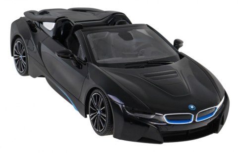 BMW i8 Roadster czarny RASTAR model 1:12 Zdalnie sterowane auto + pilot 2,4 GHz