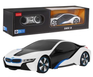 BMW i8 białe RASTAR model 1:24 Zdalnie sterowane auto + pilot 2,4 GHz