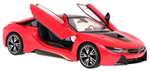 BMW i8 czerwone RASTAR model 1:14 Zdalnie sterowane auto + pilot 2,4 GHz