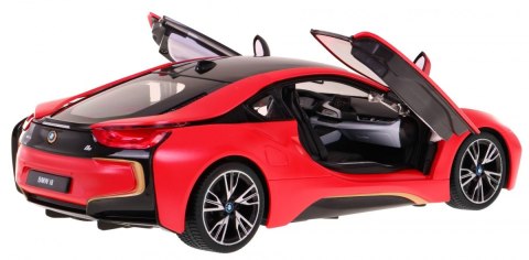 BMW i8 czerwone RASTAR model 1:14 Zdalnie sterowane auto + pilot 2,4 GHz