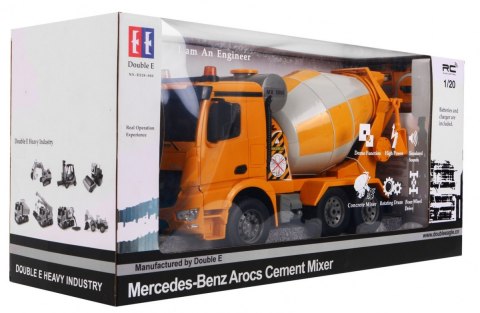 Betoniarka Mercedes-Benz Arocs dla dzieci 6+ Zdalnie sterowany model 1:20 Dźwięki Światła