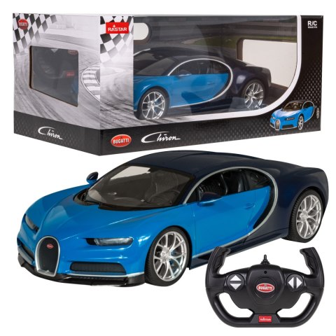 Bugatti Chiron niebieski RASTAR model 1:14 Zdalnie sterowane auto - Sklep Gebe