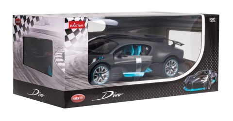 Zdalnie sterowane auto Bugatti Divo srebrny RASTAR model 1:14