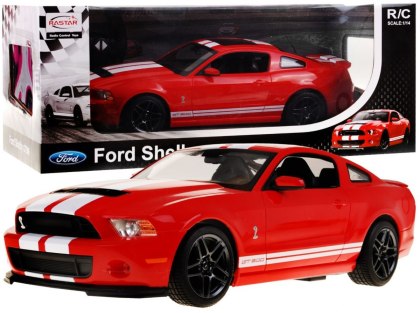 Ford Shelby Mustang GT500 czerwony RASTAR model 1:14 Zdalnie sterowane auto