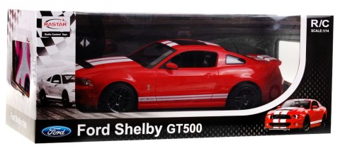 Ford Shelby Mustang GT500 czerwony RASTAR model 1:14 Zdalnie sterowane auto