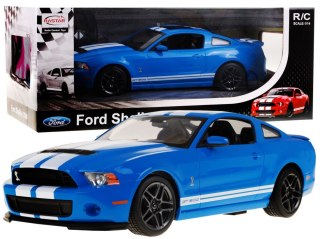 Ford Shelby Mustang GT500 niebieski RASTAR model 1:14 Zdalnie sterowane auto