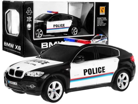 Radiowóz BMW x6 dla dzieci 8+ Zdalnie sterowana policja 1:24 - Sklep Gebe
