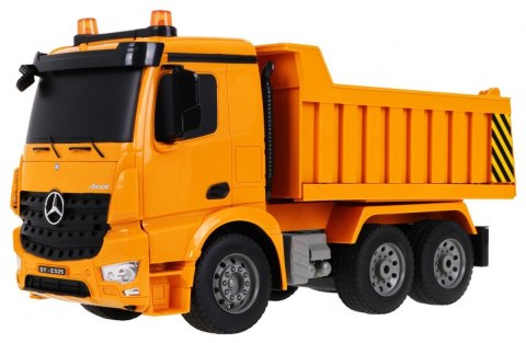 Wywrotka Mercedes-Benz Arocs dla dzieci 6+ Zdalnie sterowany model 1:20 Dźwięki Światła