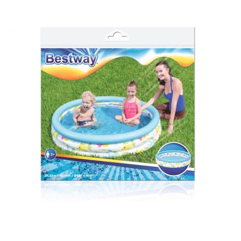 Dmuchany Basen Brodzik Rybki dla dzieci BESTWAY 122x25cm