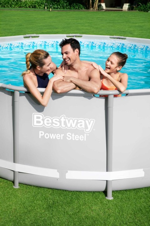 Basen Stelażowy 14FT 427x122 cm POWERSteel 6w1 BESTWAY