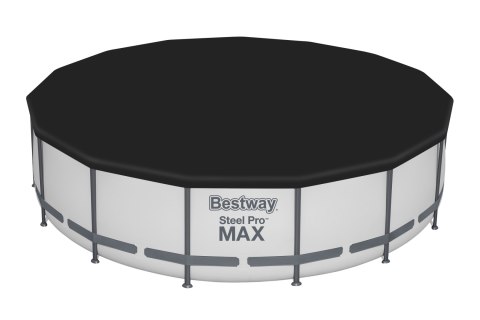 Basen stelażowy Steel Pro MAX 457x107 15FT BESTWAY 5w1 + Pompa + Drabinka + Pokrywa