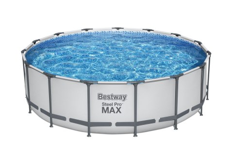 Basen stelażowy Steel Pro MAX 457x122 15FT BESTWAY 5w1 + Akcesoria