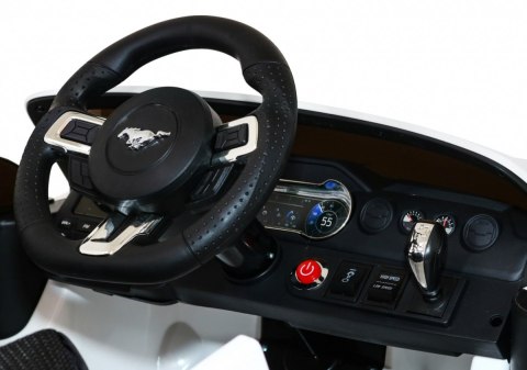 Ford Mustang GT Autko na akumulator dla dzieci Biały