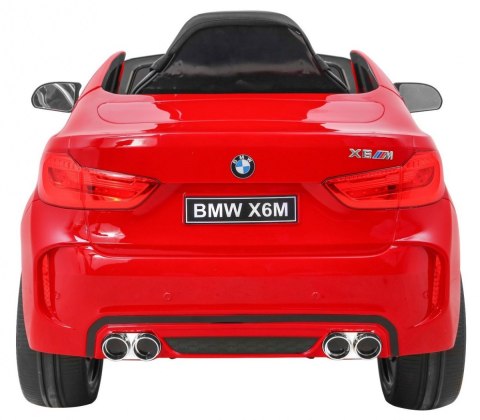 BMW X6M Elektryczne Autko dla dzieci Lakier Czerwony + Pilot + EVA + Wolny Start + Audio + LED