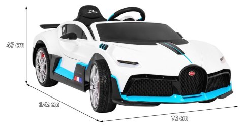 Bugatti Divo Autko na akumulator dla dzieci Biały