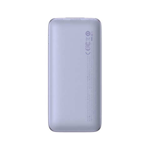 Bipow Pro powerbank 10000mAh 22.5W + kabel USB 3A 0.3m fioletowy BASEUS