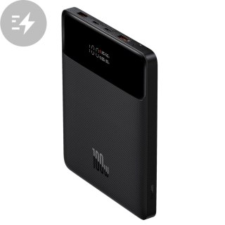 Blade ultracienki powerbank 100W 20000mAh czarny PD QC SCP FCP BASEUS