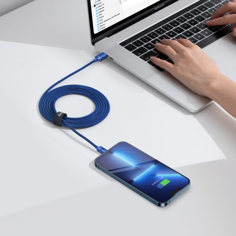 Kabel przewód do szybkiego ładowania i transferu danych USB-C USB-C 100W 2m niebieski BASEUS