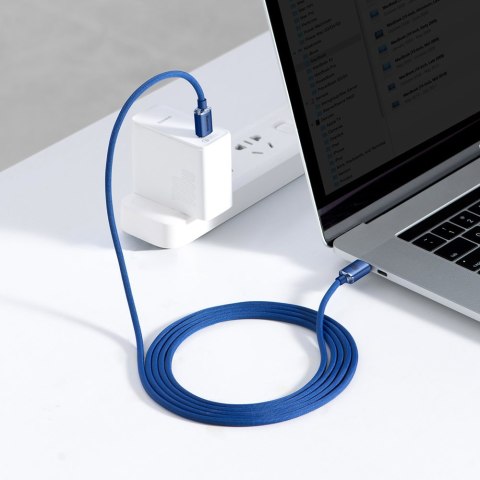 Kabel przewód do szybkiego ładowania i transferu danych USB-C USB-C 100W 2m niebieski BASEUS