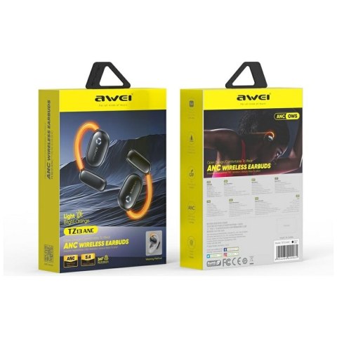 Słuchawki bluetooth 5.4 TZ13 ANC Spinner czarne AWEI