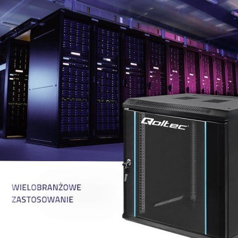 Szafa RACK 19 cali | 12U | 600 x 635 x 450 Qoltec