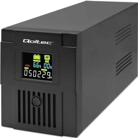 Zasilacz awaryjny UPS | Monolith | 1500VA | 900W | LCD | USB Qoltec