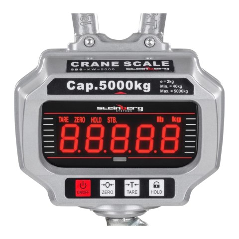 Waga hakowa 5 TON zdalnie sterowana - dźwig suwniaca - LED Steinberg Systems