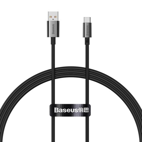 Kabel przewód Superior Series USB-A - USB-C 100W 1m - czarny BASEUS