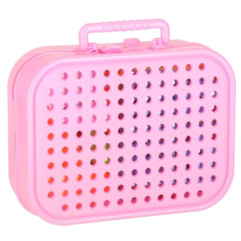 Klocki konstrukcyjne układanka w walizce kreatywna mozaika + wkrętarka jednorożec Kik Sp. z o. o. Sp. k.