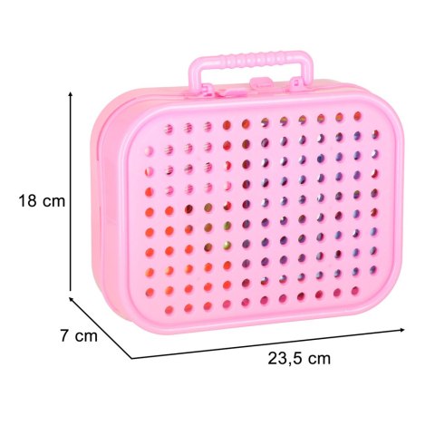 Klocki konstrukcyjne układanka w walizce kreatywna mozaika + wkrętarka jednorożec Kik Sp. z o. o. Sp. k.